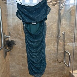 Windsor Hunter Green Sparkle Dress, Size Small, NWT